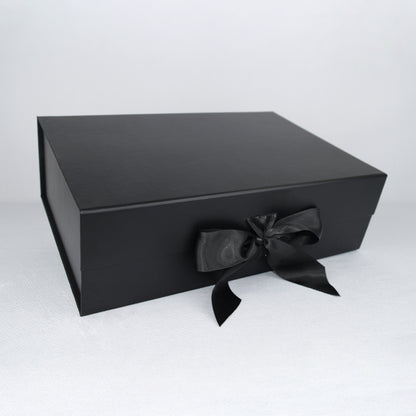 EXTRA-LARGE Premium Gift Box with Satin Ribbon and Magnetic Closure (14" x 9.5" x 4.5")