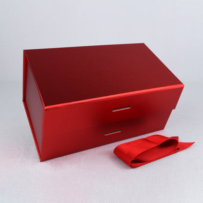 MEDIUM Premium Gift Box with Removable Ribbon and Magnetic Closure (8.25" x 5" x 4")