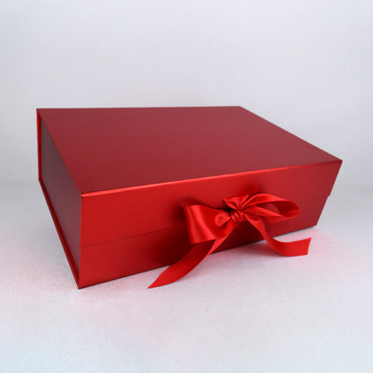 EXTRA-LARGE Premium Gift Box with Satin Ribbon and Magnetic Closure (14" x 9.5" x 4.5")